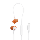 JBL RUN 3C Wired In-Ear Headphones With USB-C (White)