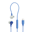 JBL RUN 3C Wired In-Ear Headphones With USB-C (Blue)