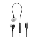 JBL RUN 3C Wired In-Ear Headphones With USB-C (Black And Grey)