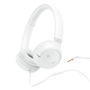JBL TUNE 530 Wired On-Ear Headphones With A 3.5mm Aux Jack (White)