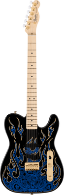 Fender JAMES BURTON TELECASTER Electric Guitar (Blue Paisley Flames)