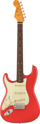 Fender AMERICAN VINTAGE II 1961 STRATOCASTER Left Handed Electric Guitar (Fiesta Red)