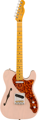 Fender LIMITED EDITION AMERICAN PROFESSIONAL II TELECASTER THINLINE Semi Hollow Body Electric Guitar (Transparent Shell Pink)