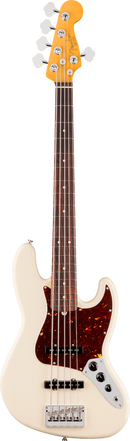 Basse électrique 5 cordes Fender AMERICAN PROFESSIONAL JAZZBASS V (Olympic White)