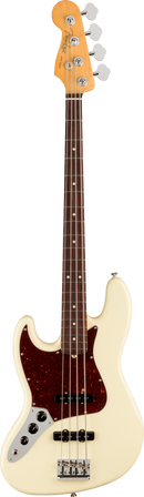 Basse électrique Fender AMERICAN PROFESSIONAL II JAZZ BASS pour gaucher (blanc olympique)