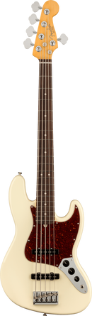 Fender AMERICAN PROFESSIONAL II JAZZ BASS V 5 String Electric Bass Guitar (Olympic White)