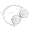 JBL TUNE 530 Wired On-Ear Headphones With A 3.5mm Aux Jack (White)