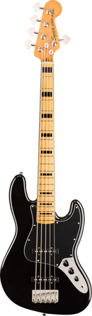 Fender SQUIER CLASSIC VIBES '70S JAZZ BASS V 5 String Electric Bass Guitar (Black)
