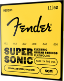 Fender SUPERSONIC 50M Flatwound Stainless Steel Ball End Electric Guitar Strings - .011-.050