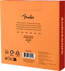 Cordes de guitare acoustique Fender AURISONIC 60L en bronze phosphoreux (paquet de 3) - .012-.053