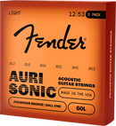 Cordes de guitare acoustique Fender AURISONIC 60L en bronze phosphoreux (paquet de 3) - .012-.053