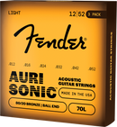 Fender AURISONIC 70L 80/20 Bronze Acoustic Guitar String (3 Pack) - .012-.052