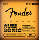 Fender AURISONIC 70L 80/20 Bronze Acoustic Guitar String (3 Pack) - .012-.052