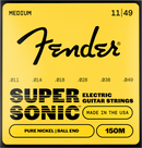 Fender SUPERSONIC 150M Pure Nickel Ball End Electric Guitar String - .011-.049