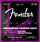 Fender JIMI HENDRIX VOODOO CHILD Pure Nickel Ball End Electric Guitar String - .010-.038
