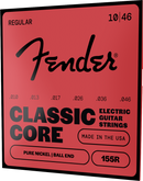 Cordes de guitare électrique Fender CLASSIC CORE 155R en nickel pur à boule - .010-.046