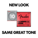 Cordes de guitare électrique Fender CLASSIC CORE 155R en nickel pur à boule - .010-.046