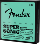 Fender SUPERSONIC 250L Nickel-Plated Steel Ball End Electric Guitar String (3 Pack) - .009-.042