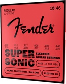 Fender SUPERSONIC 250 Nickel-Plated Steel Ball End 12-String Electric Guitar String - .010-.046