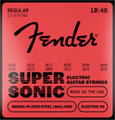 Fender SUPERSONIC 250 Nickel-Plated Steel Ball End 12-String Electric Guitar String - .010-.046