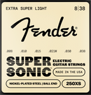 Fender SUPERSONIC 250XS Nickel-Plated Steel Ball End Electric Guitar String - .008-.038