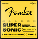 Fender SUPERSONIC 250M Nickel-Plated Steel Ball End Electric Guitar String - .011-.049