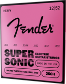 Cordes de guitare électrique Fender SUPERSONIC 250H en acier nickelé à boule - .012-.052