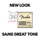 Cordes de guitare électrique Fender SUPERSONIC 250B6 en acier nickelé à boule - .024-.100