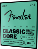 Cordes de guitare électrique Fender CLASSIC CORE 255L en acier nickelé à boule - .009-.042