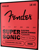 Fender SUPERSONIC 350R Stainless Steel Ball End Electric Guitar String - .010-.046