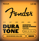 Fender DURA-TONE 880M Coated 80/20 Bronze Acoustic Guitar String - .013-.056