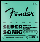 Fender SUPERSONIC BULLETS 3150L Pure Nickel Bullet End Electric Guitar String - .009-.042