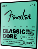 Cordes de guitare électrique Fender CLASSIC CORE BULLETS 3155L en nickel pur, embout Bullet - .009-.042