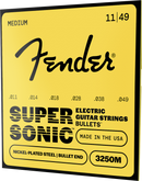 Cordes de guitare électrique Fender SUPERSONIC BULLETS 3250M en acier nickelé à embouts pointus - .011-.049