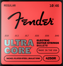 Cordes de guitare électrique Fender ULTRACORE BULLETS 4250R en acier nickelé à embouts coniques - .010-.046