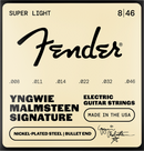 Fender YNGWIE MALMSTEEN SIGNATURE Nickel-Plated Steel Bullet End Electric Guitar String - .008-.046