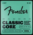 Fender CLASSIC CORE BULLETS 3255L Nickel-Plated Steel Bullet End Electric Guitar String - .009-.042