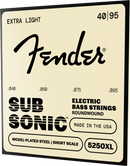 Cordes de basse électrique Fender SUBSONIC 5250 XL en acier nickelé, diapason court - .040-.095