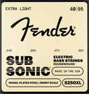Cordes de basse électrique Fender SUBSONIC 5250 XL en acier nickelé, diapason court - .040-.095