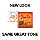Cordes de basse acoustique Fender AURISONIC 7060R en bronze phosphoreux, diapason moyen - .045-.100