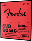 Fender 7150M Cordes pour guitare basse électrique en nickel pur à longue échelle, taille moyenne