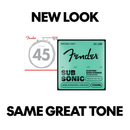 Cordes de basse électrique Fender SUBSONIC 7250ML en acier nickelé à diapason long - .045-.100