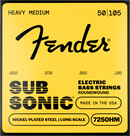 Fender SUBSONIC 7250HM Nickel-Plated Steel Long Scale Electric Bass Strings - .050-.105