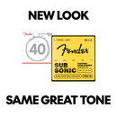 Cordes de basse électrique Fender SUBSONIC 7250-5L en acier nickelé, diapason long, 5 cordes - .040-.115