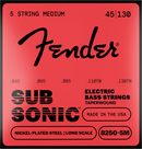 Fender 8250-5M Cordes de basse 5 cordes en acier nickelé 45-130