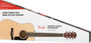 Pack de guitares acoustiques Fender CD-60S DREADNOUGHT PACK V2 (Naturel)