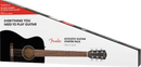 Fender CC-60S CONCERT PACK V2 Acoustic Guitar Pack (Black)