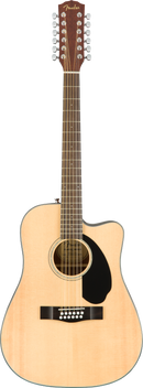 Fender CD-60SCE DREADNOUGHT 12 String Acoustic Electric Guitar (Natural)