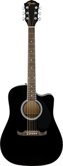 Fender FA-125CE DREADNOUGHT Acoustic Electric Guitar (Black)