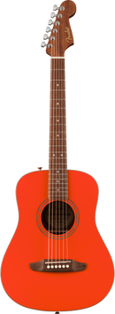 Fender CALIFORNIA STANDARD REDONDO MINI Acoustic Guitar With Gig Bag (Fiesta Red)